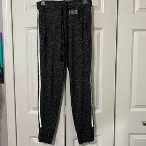 PINK Black Heather Sleepwear Joggers